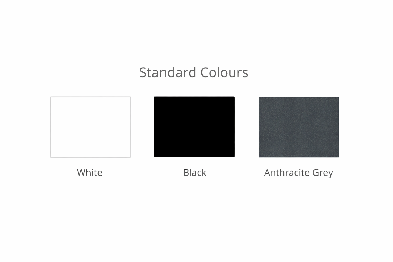 Aluminium standard colours#
